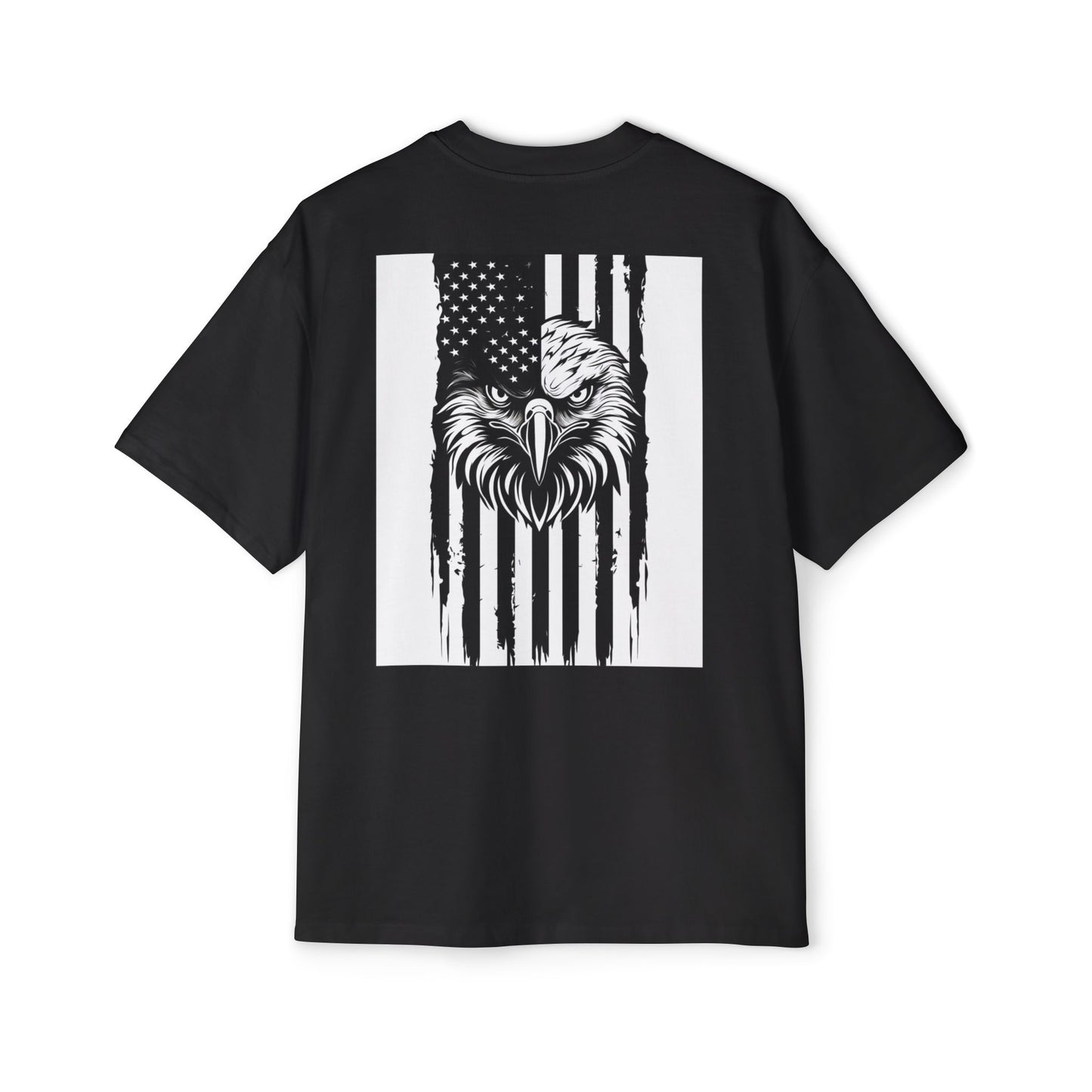 Bold American Eagle Tee for Men, Patriotic Oversized Shirt, Casual Wear, Gift for Dad, Independence Day Apparel, Freedom Outfit