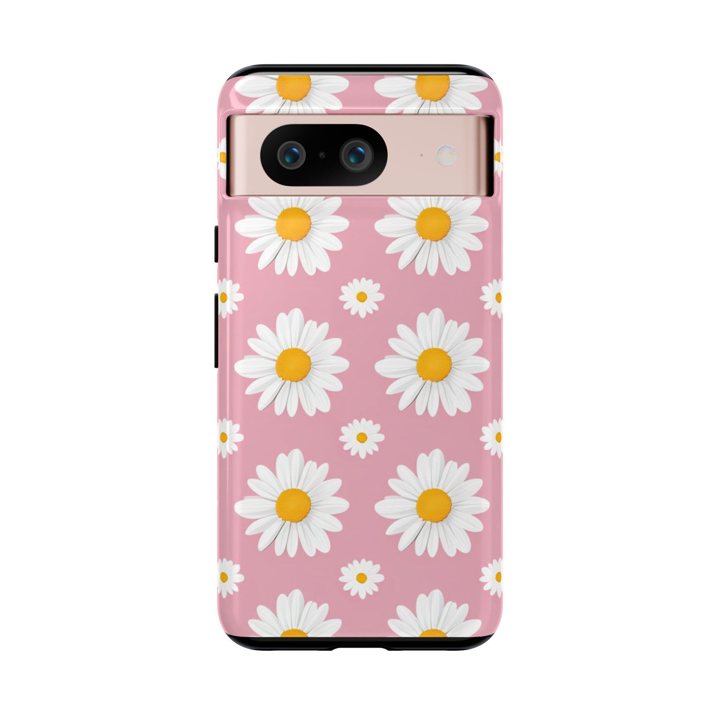 Daisy Phone Case | Floral Design, Tough Protection, Pink Flower Pattern, Gift for Her, Spring Aesthetic, iPhone Case