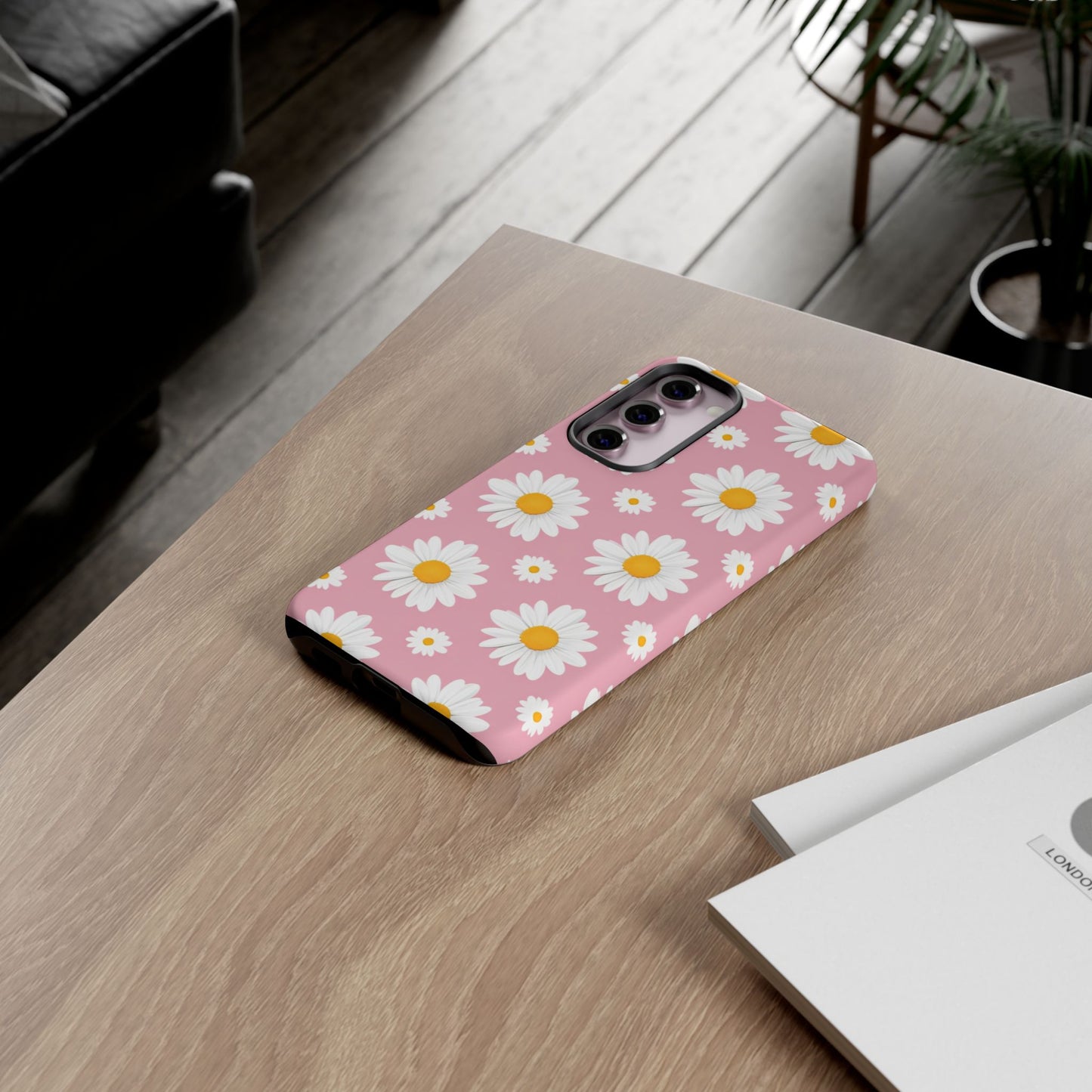 Daisy Phone Case | Floral Design, Tough Protection, Pink Flower Pattern, Gift for Her, Spring Aesthetic, iPhone Case