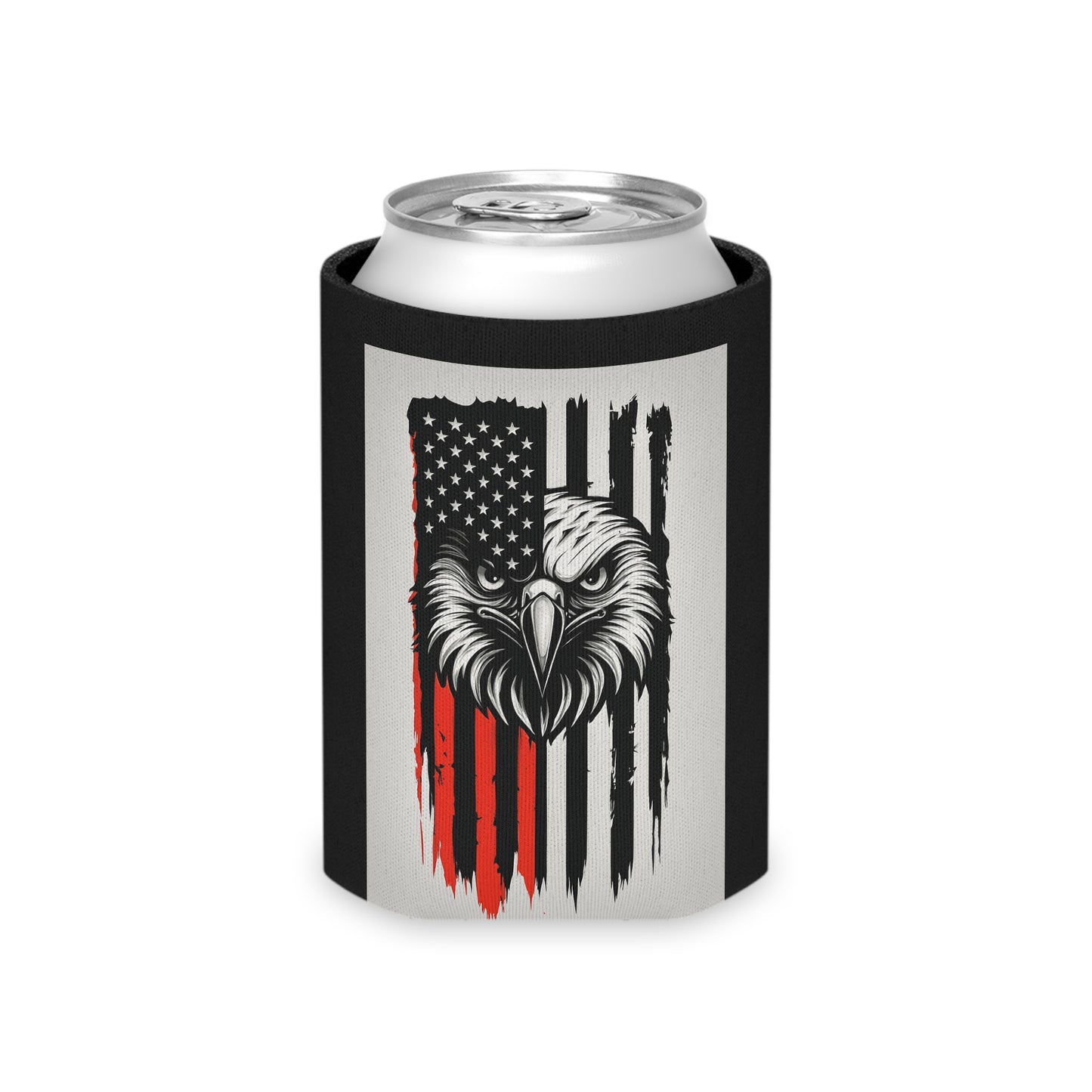 Patriotic Eagle Can Cooler, American Flag Drink Sleeve, BBQ Favors, 4th of July Gifts, Outdoor Party Essential, Sports Event Accessory