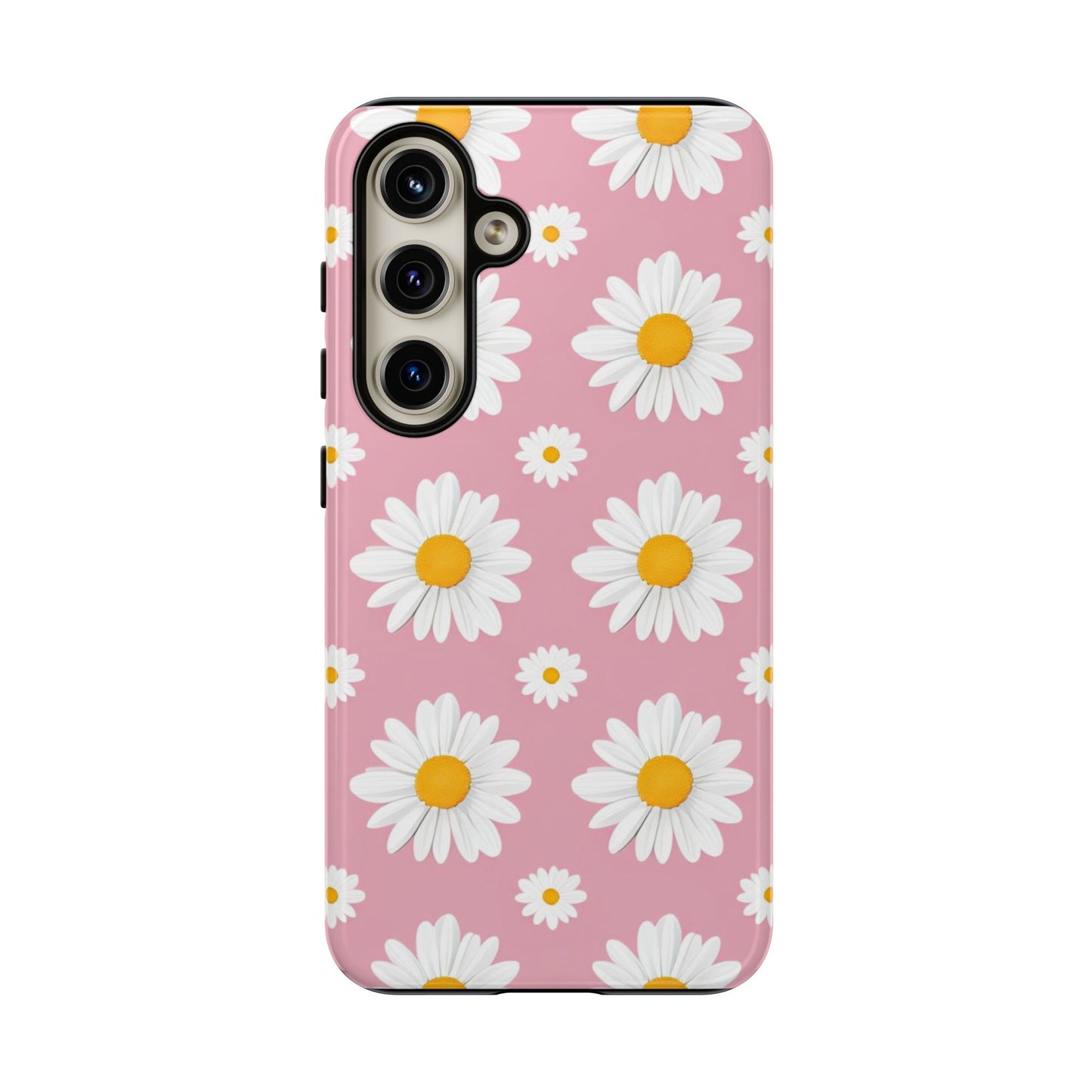 Daisy Phone Case | Floral Design, Tough Protection, Pink Flower Pattern, Gift for Her, Spring Aesthetic, iPhone Case
