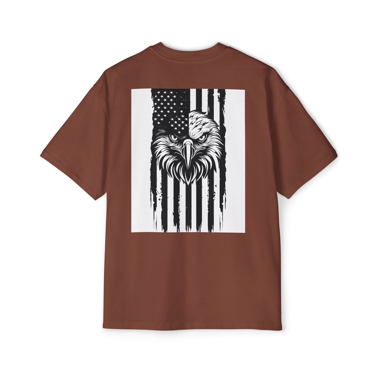 Bold American Eagle Tee for Men, Patriotic Oversized Shirt, Casual Wear, Gift for Dad, Independence Day Apparel, Freedom Outfit