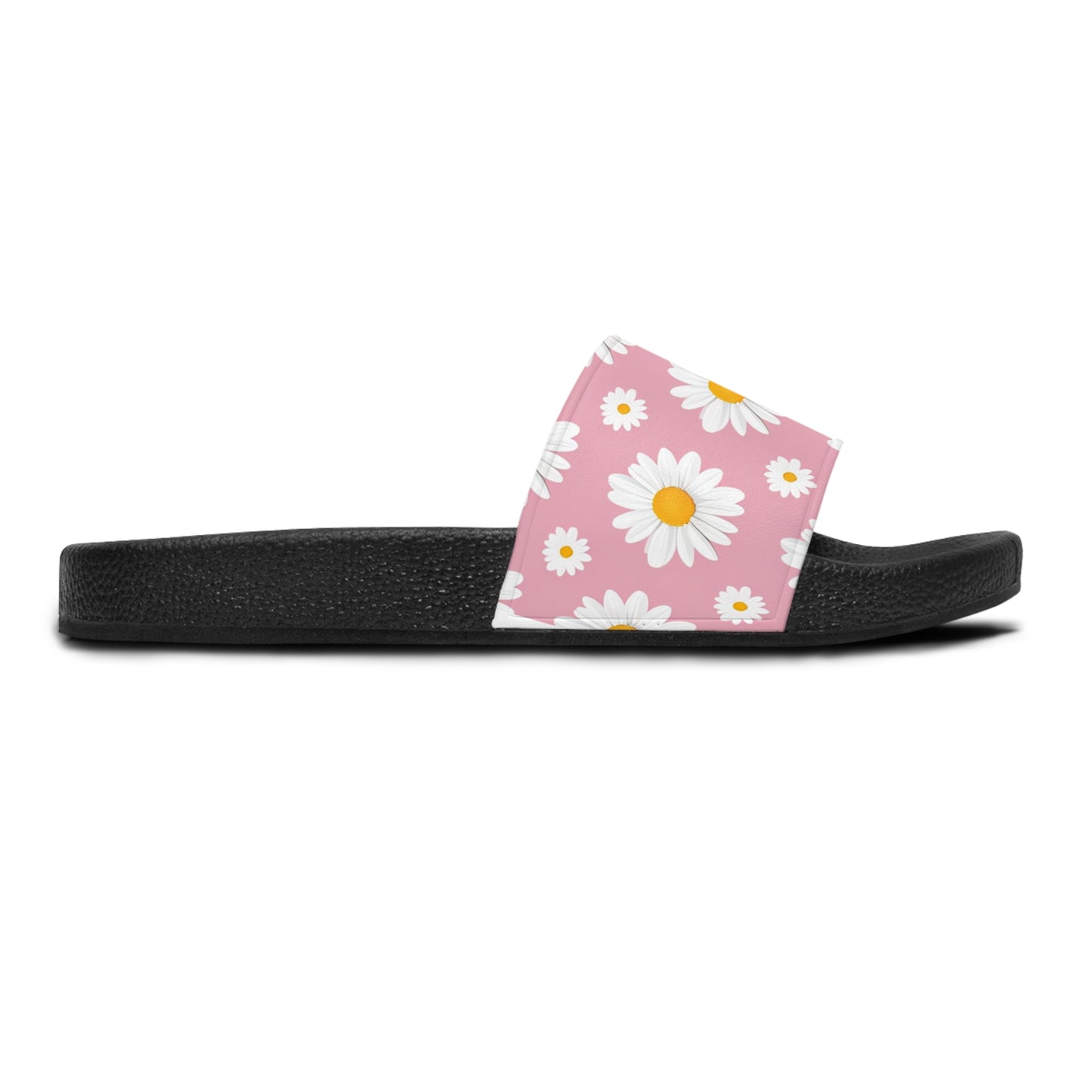 Daisy Print Women’s Slide Sandals, Summer Footwear, Casual Slippers, Beach Slides, Gift for Her