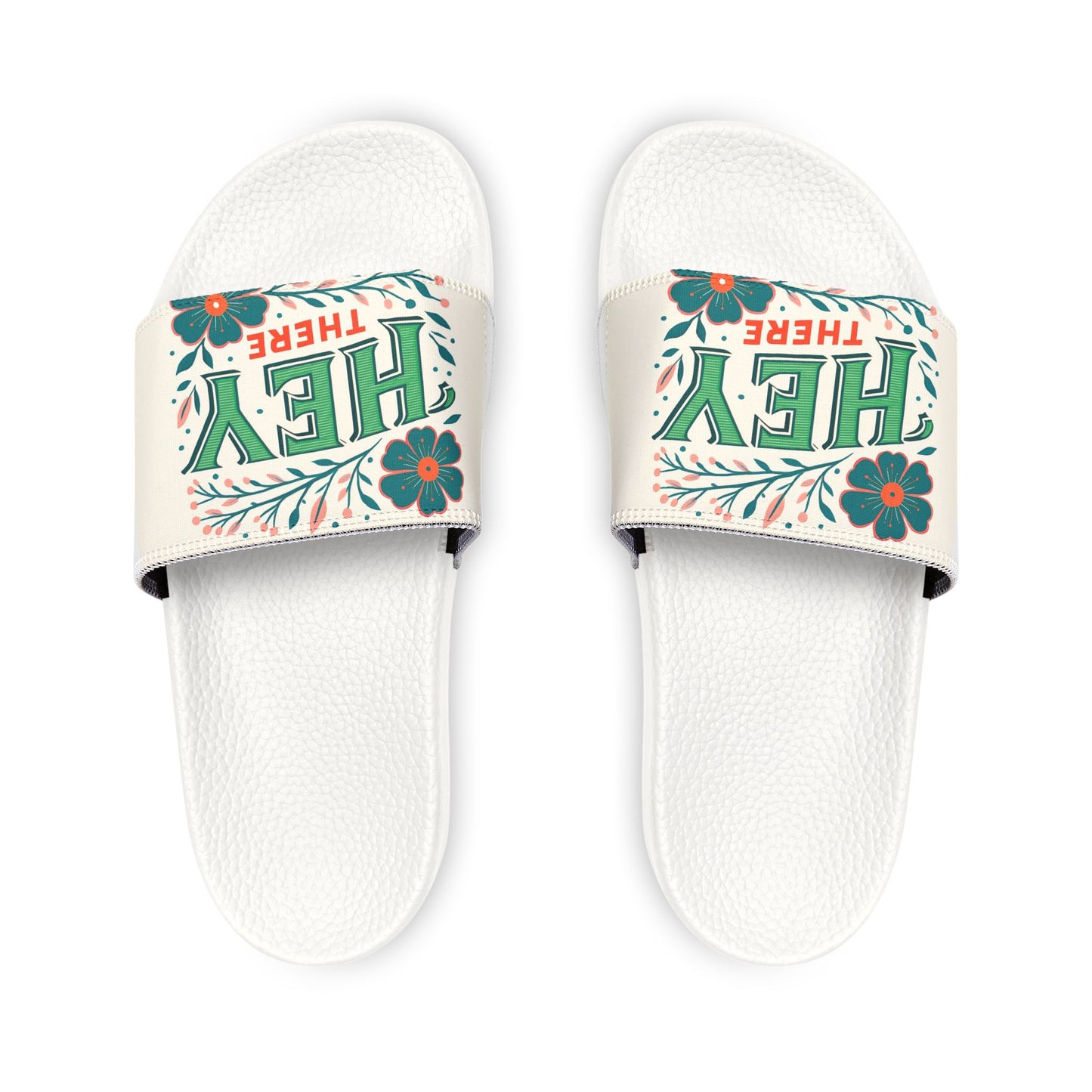 Fun Floral Women's Removable-Strap Sandals | Casual Summer Footwear, Spring Break Sandals, Vacation Slippers, Beachwear, Unique Gift