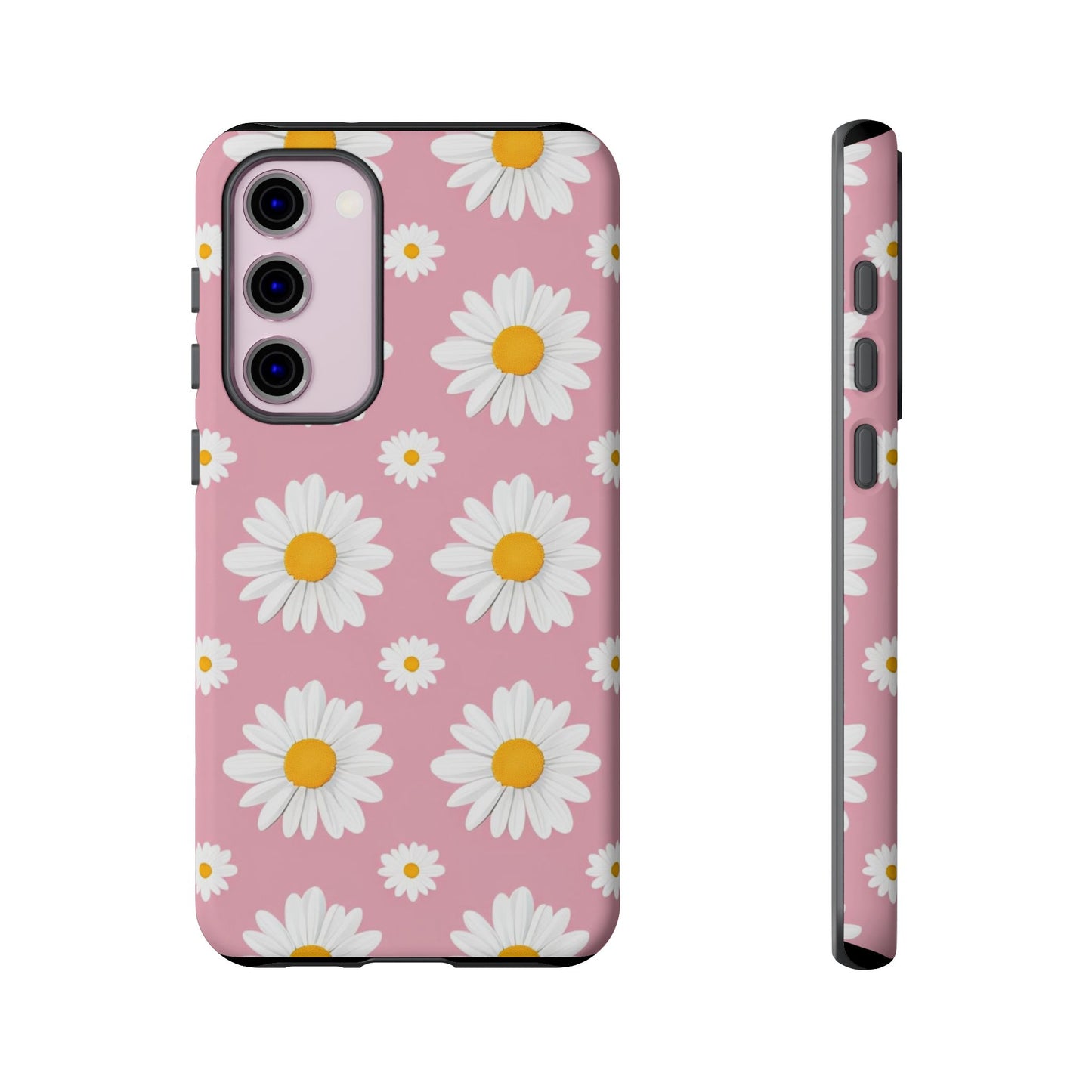 Daisy Phone Case | Floral Design, Tough Protection, Pink Flower Pattern, Gift for Her, Spring Aesthetic, iPhone Case