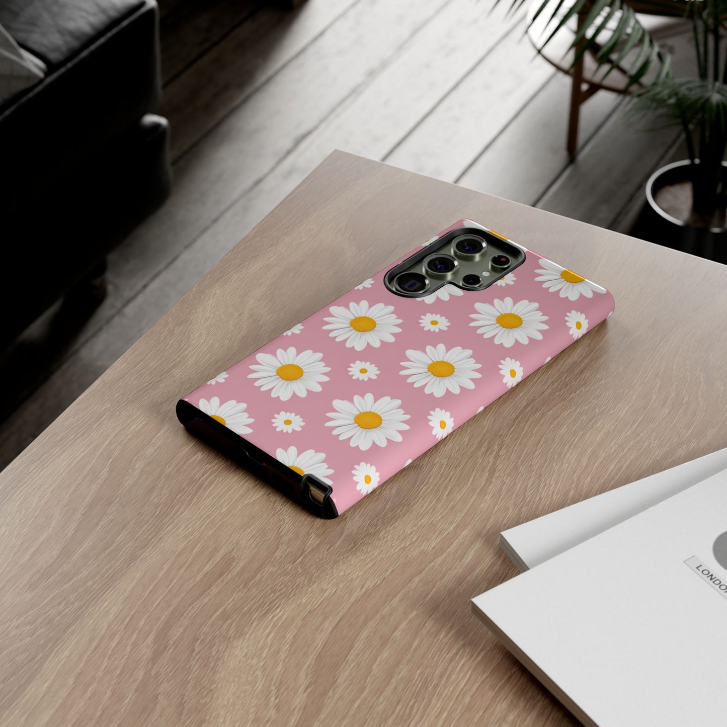 Daisy Phone Case | Floral Design, Tough Protection, Pink Flower Pattern, Gift for Her, Spring Aesthetic, iPhone Case