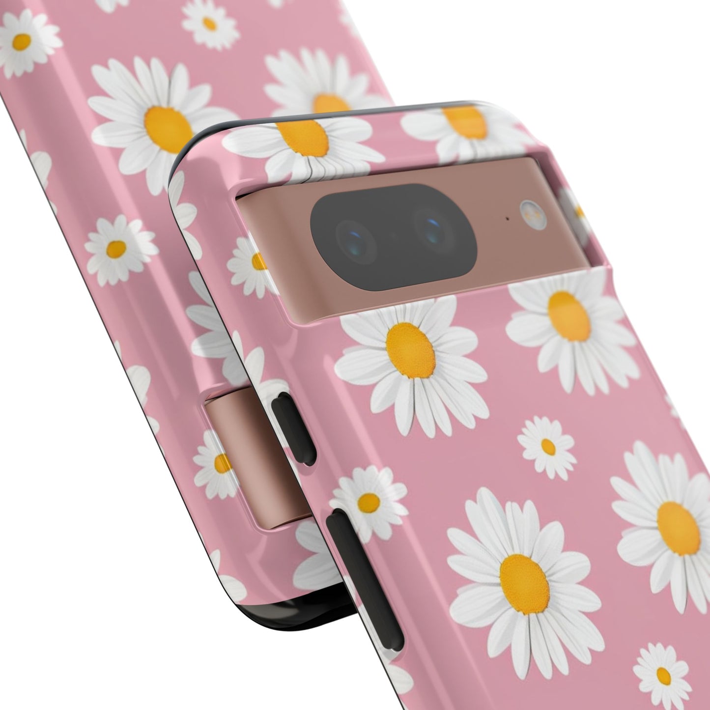 Daisy Phone Case | Floral Design, Tough Protection, Pink Flower Pattern, Gift for Her, Spring Aesthetic, iPhone Case