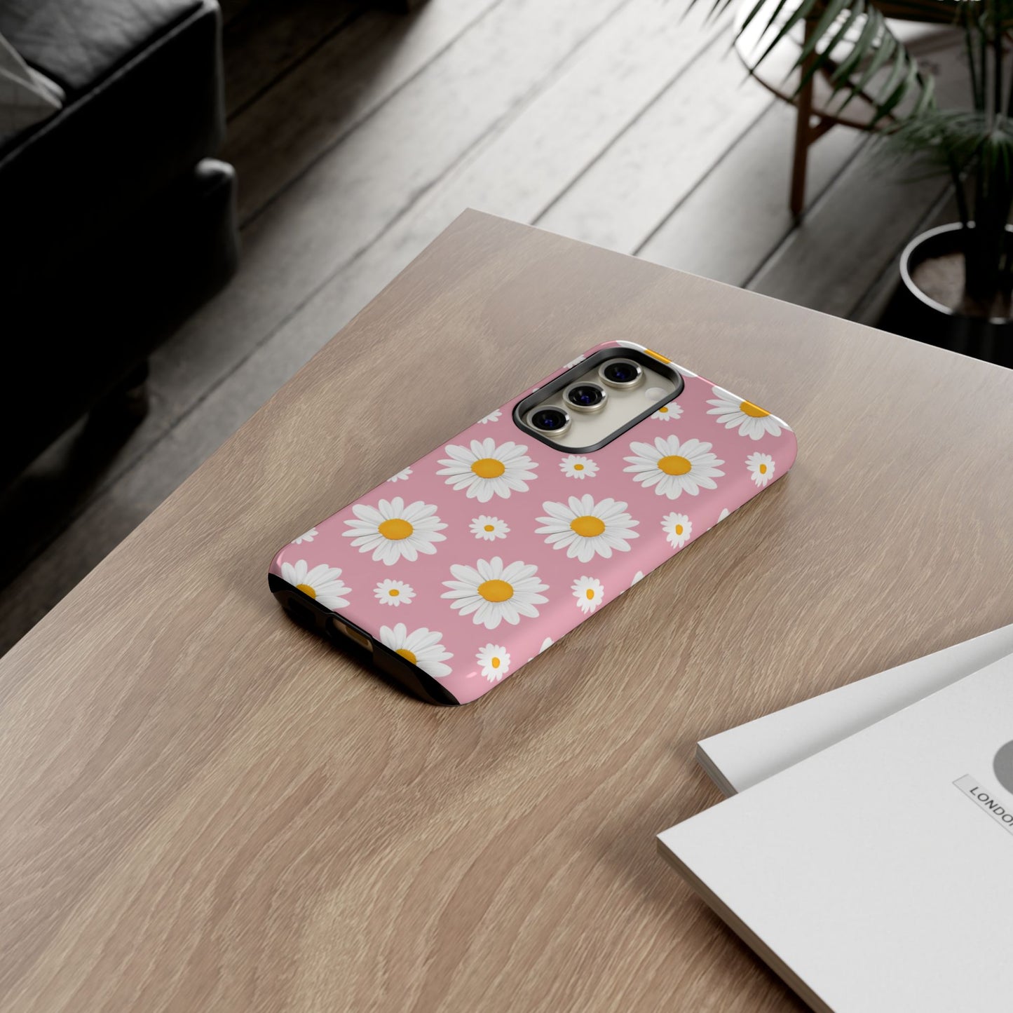 Daisy Phone Case | Floral Design, Tough Protection, Pink Flower Pattern, Gift for Her, Spring Aesthetic, iPhone Case