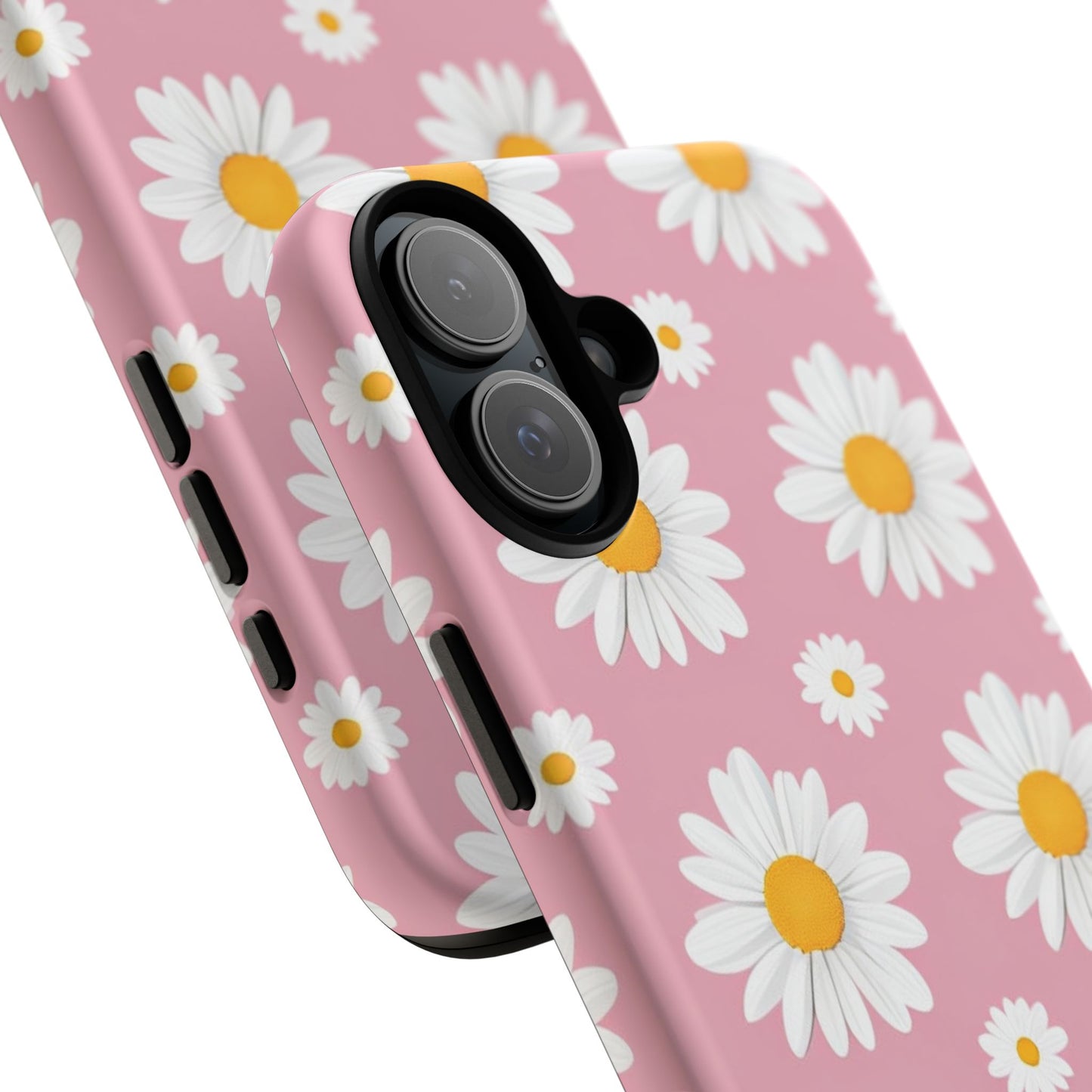 Daisy Phone Case | Floral Design, Tough Protection, Pink Flower Pattern, Gift for Her, Spring Aesthetic, iPhone Case