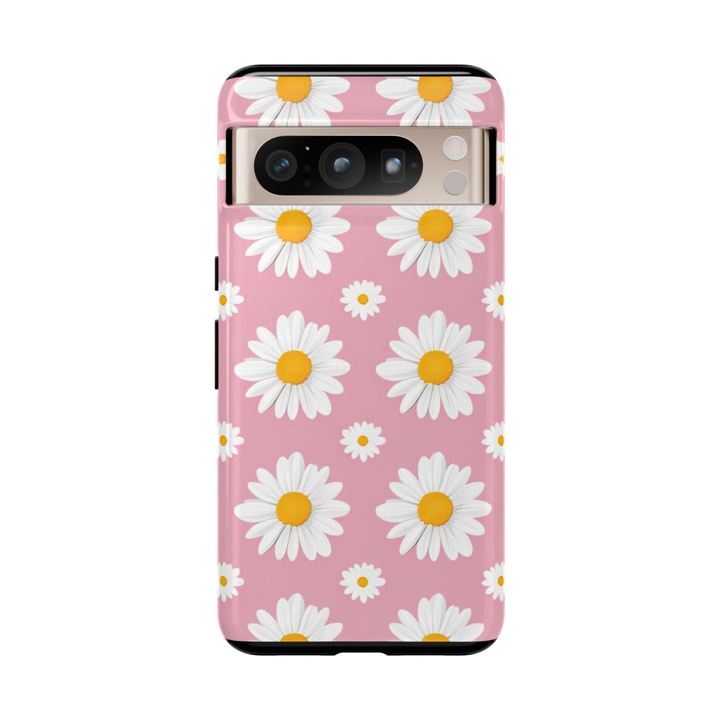 Daisy Phone Case | Floral Design, Tough Protection, Pink Flower Pattern, Gift for Her, Spring Aesthetic, iPhone Case