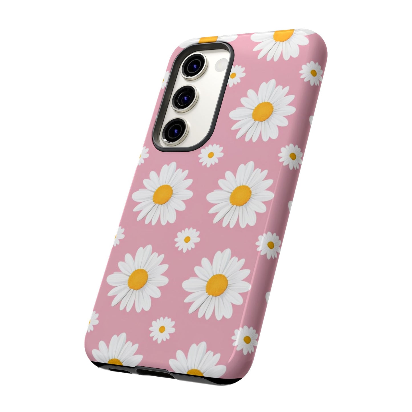 Daisy Phone Case | Floral Design, Tough Protection, Pink Flower Pattern, Gift for Her, Spring Aesthetic, iPhone Case