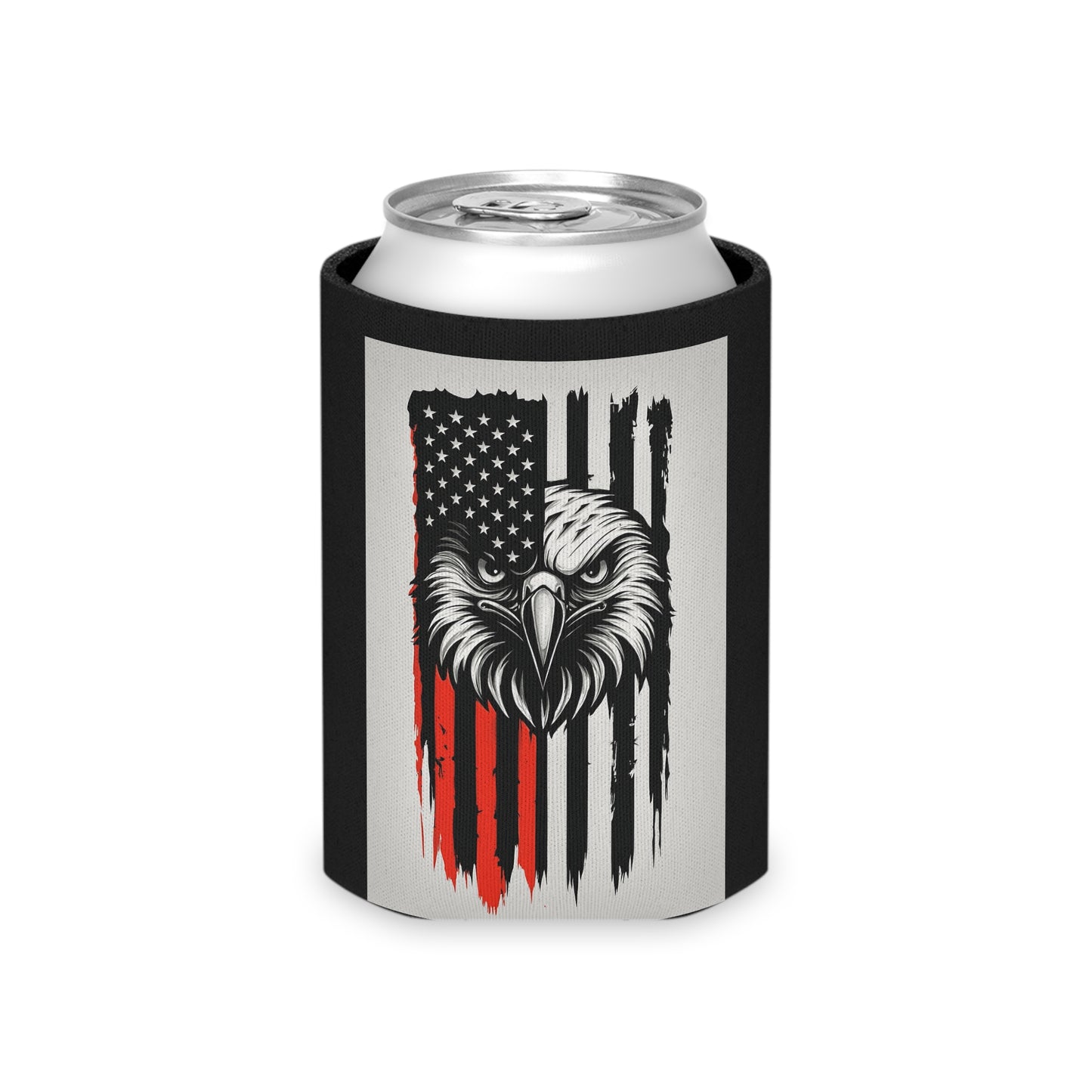 Patriotic Eagle Can Cooler, American Flag Drink Sleeve, BBQ Favors, 4th of July Gifts, Outdoor Party Essential, Sports Event Accessory