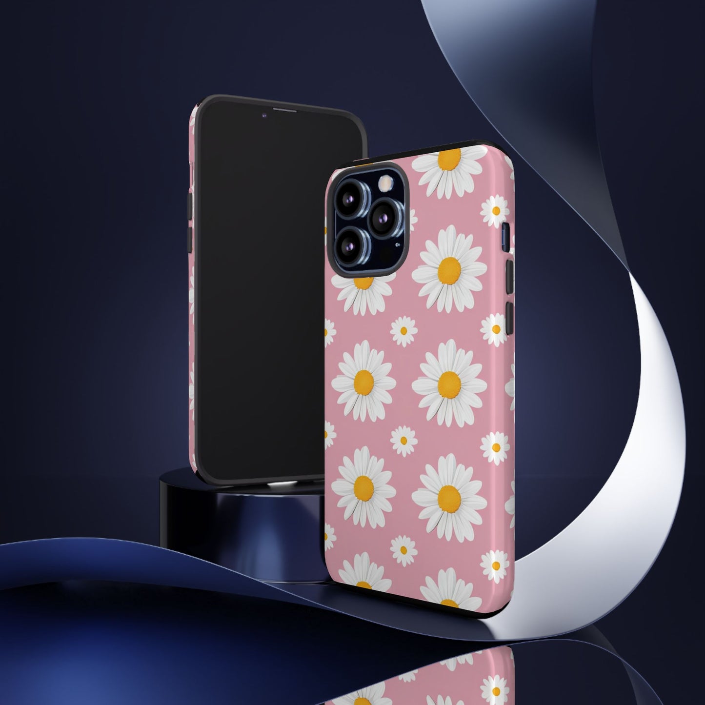 Daisy Phone Case | Floral Design, Tough Protection, Pink Flower Pattern, Gift for Her, Spring Aesthetic, iPhone Case