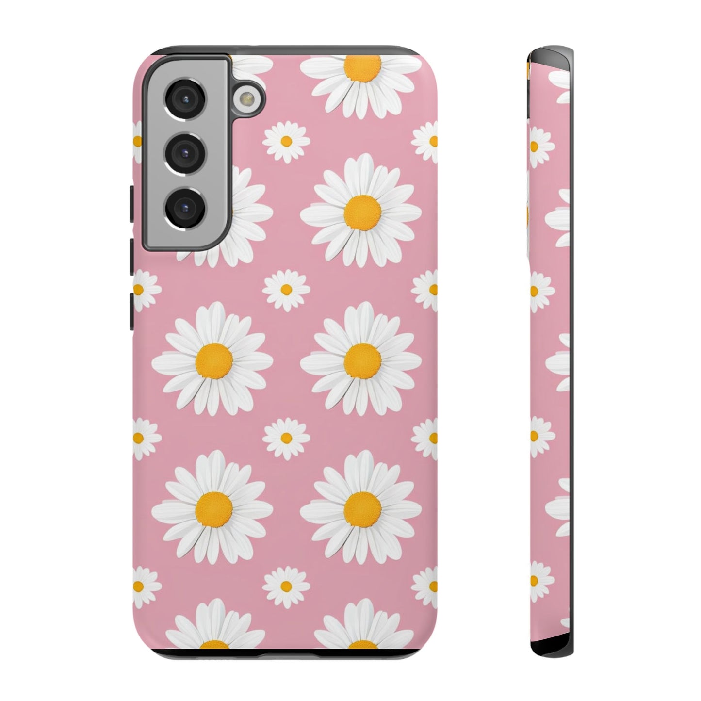Daisy Phone Case | Floral Design, Tough Protection, Pink Flower Pattern, Gift for Her, Spring Aesthetic, iPhone Case