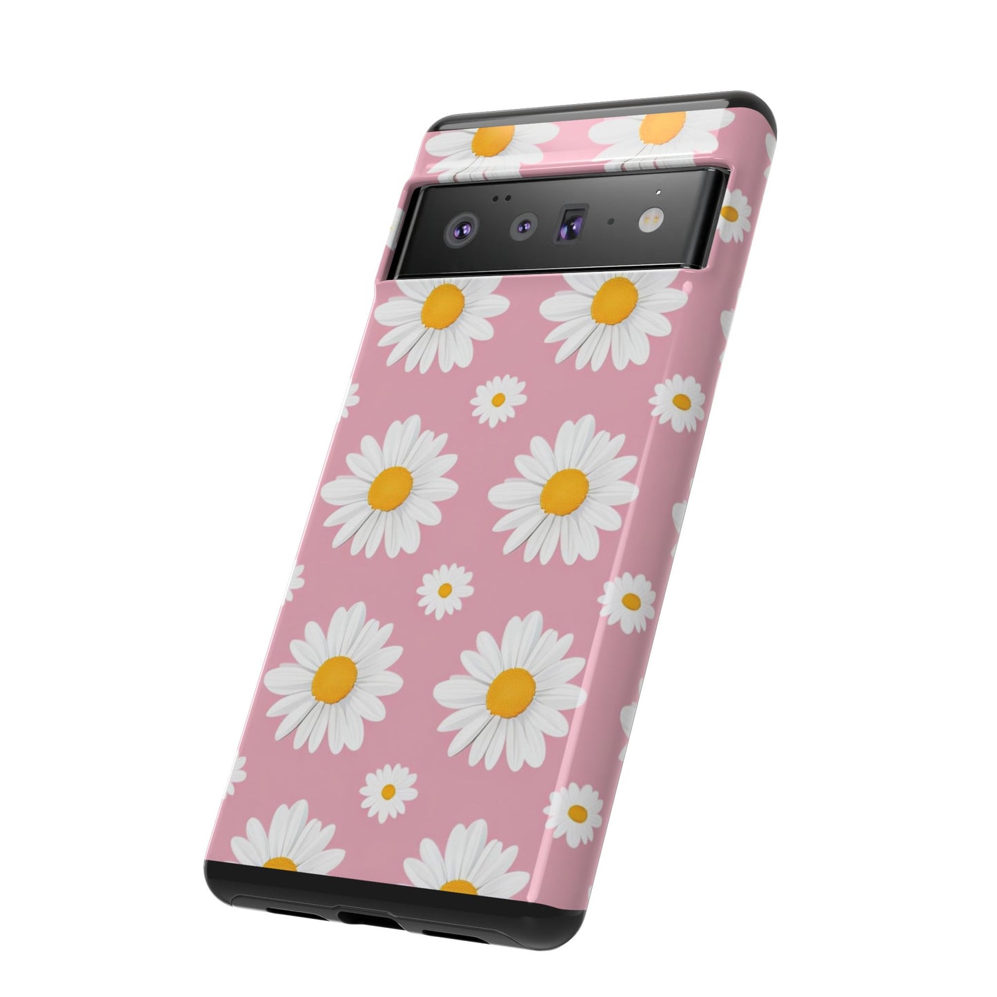 Daisy Phone Case | Floral Design, Tough Protection, Pink Flower Pattern, Gift for Her, Spring Aesthetic, iPhone Case