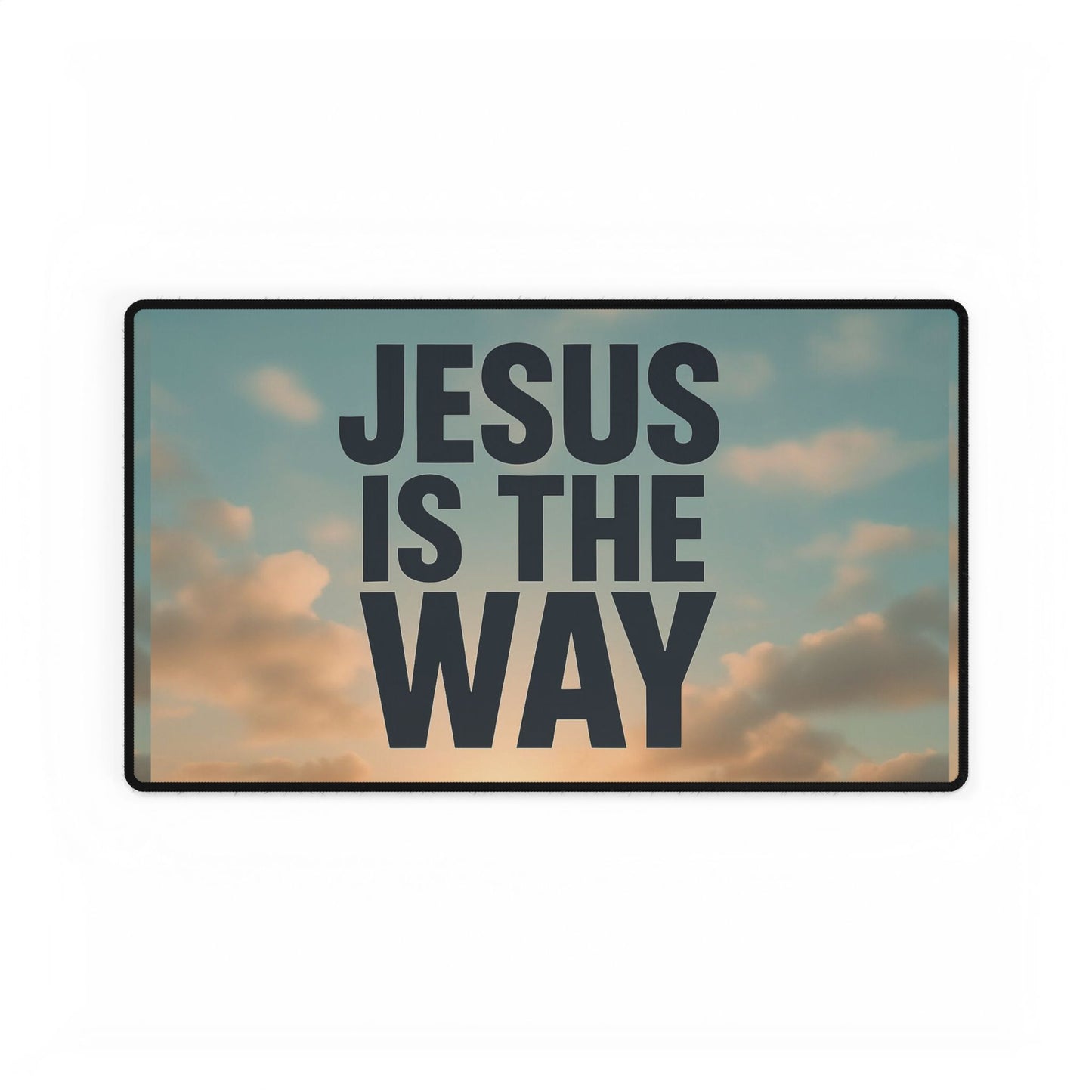 Religious Desk Mat, Christian Desk Pad, Jesus is the Way Mouse Pad, Bible Study Gift, Religious Office Decor