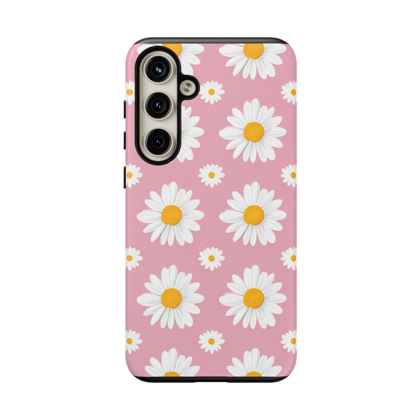 Daisy Phone Case | Floral Design, Tough Protection, Pink Flower Pattern, Gift for Her, Spring Aesthetic, iPhone Case
