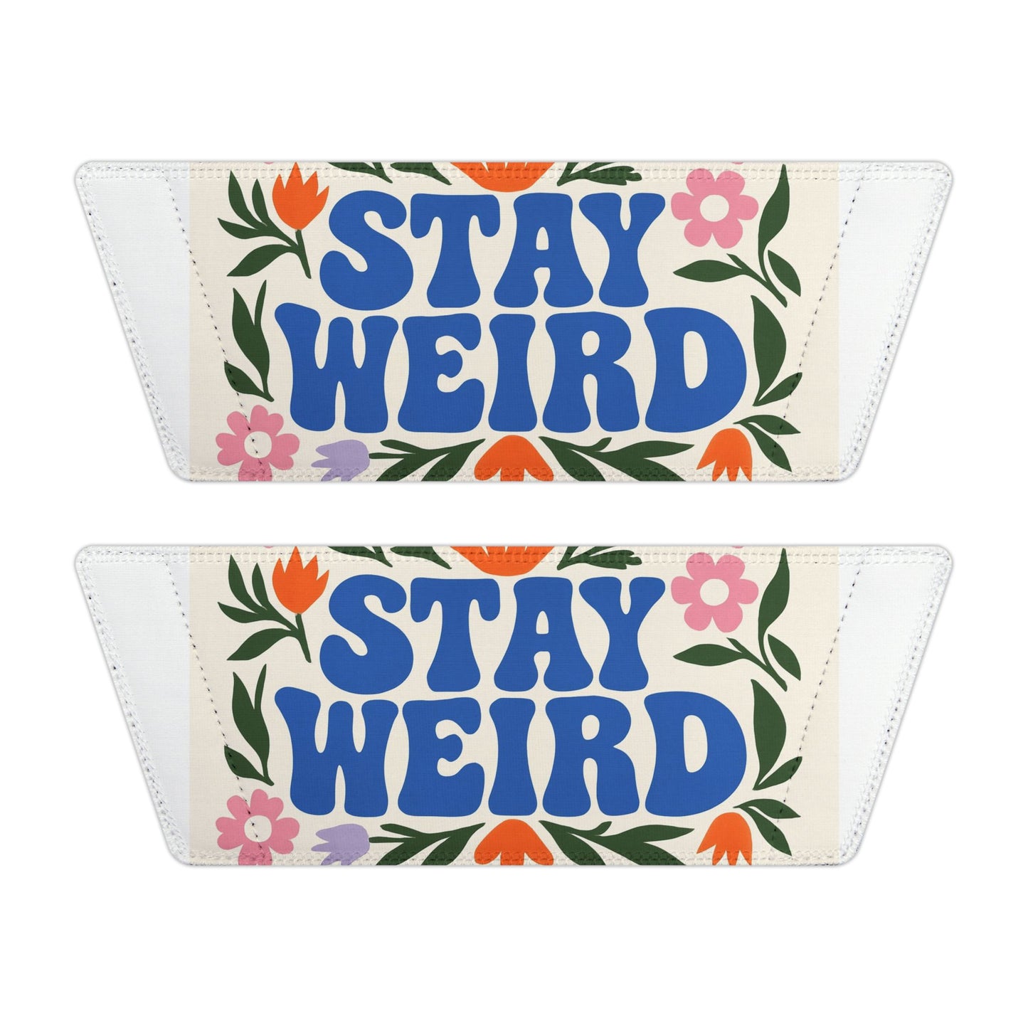 Stay Weird Women's Sandals, Fun Slide Sandals, Casual Summer Footwear, Unique Gifts, Trendy Beach Shoes