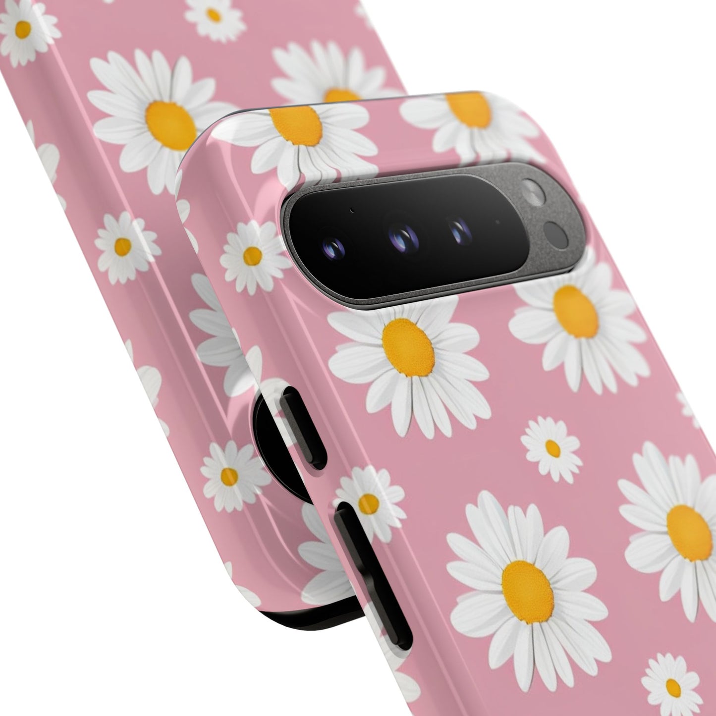 Daisy Phone Case | Floral Design, Tough Protection, Pink Flower Pattern, Gift for Her, Spring Aesthetic, iPhone Case