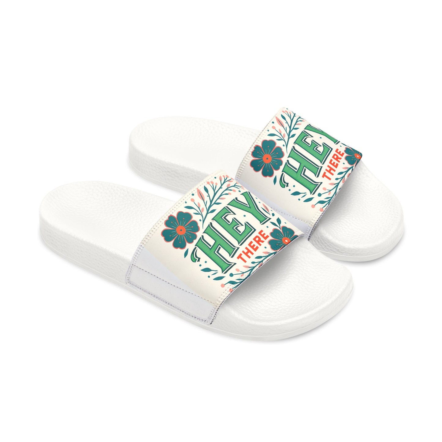 Fun Floral Women's Removable-Strap Sandals | Casual Summer Footwear, Spring Break Sandals, Vacation Slippers, Beachwear, Unique Gift