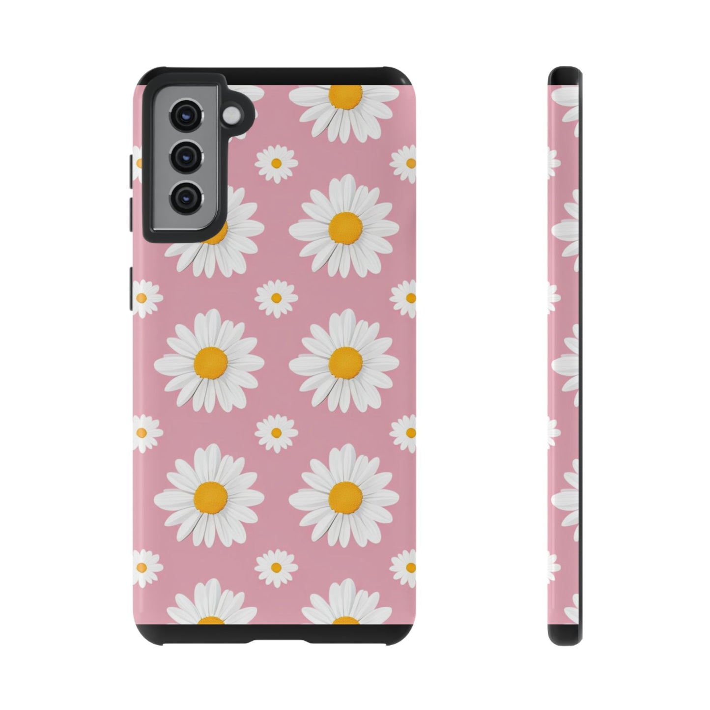 Daisy Phone Case | Floral Design, Tough Protection, Pink Flower Pattern, Gift for Her, Spring Aesthetic, iPhone Case