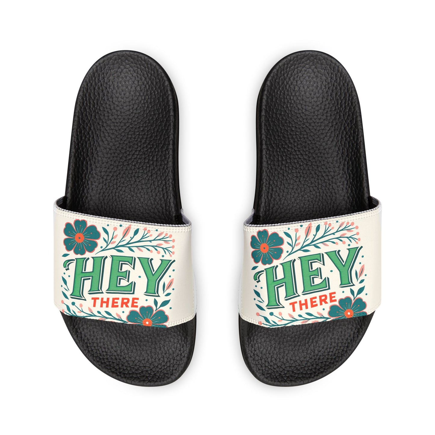Fun Floral Women's Removable-Strap Sandals | Casual Summer Footwear, Spring Break Sandals, Vacation Slippers, Beachwear, Unique Gift