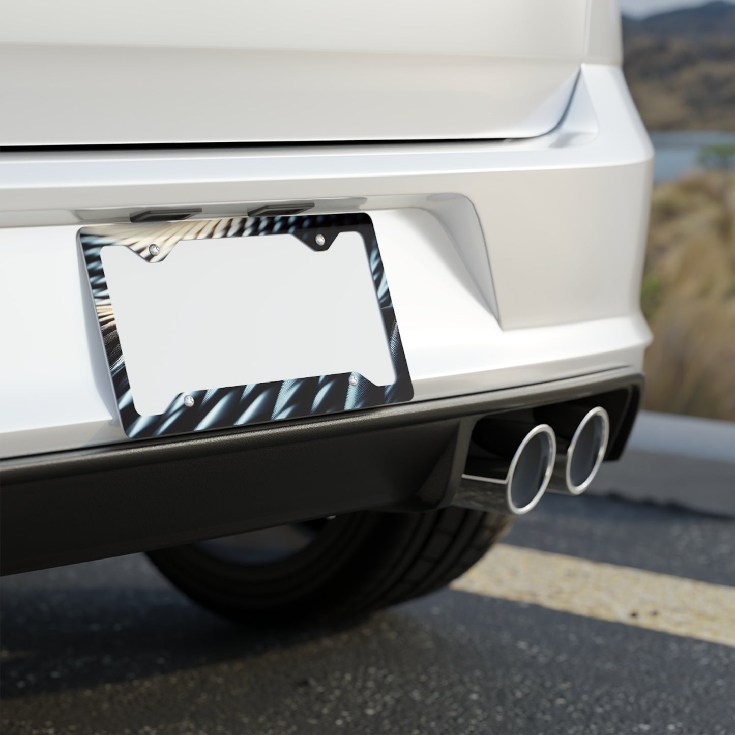 Stylish Metal License Plate Frame, Car Accessory, Personalized Car Decor, Perfect Gift for Car Enthusiasts, Unique License Holder