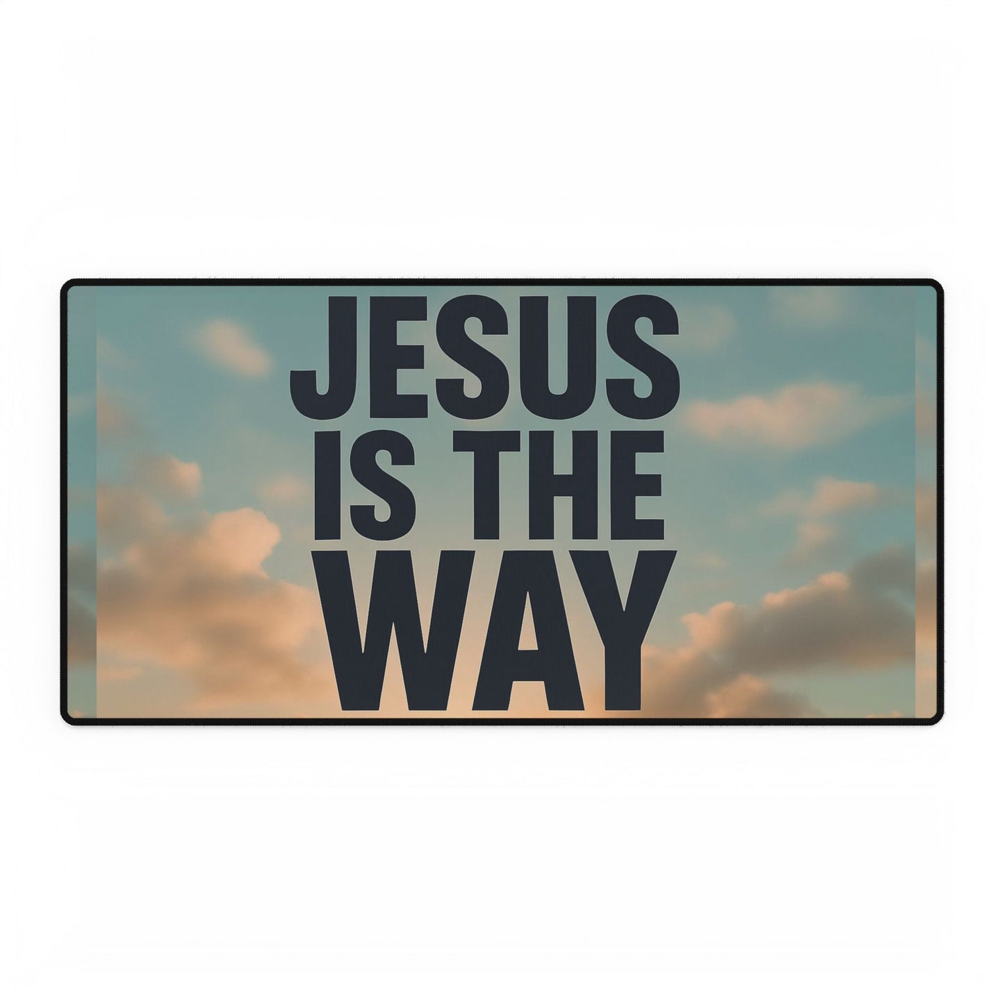 Religious Desk Mat, Christian Desk Pad, Jesus is the Way Mouse Pad, Bible Study Gift, Religious Office Decor