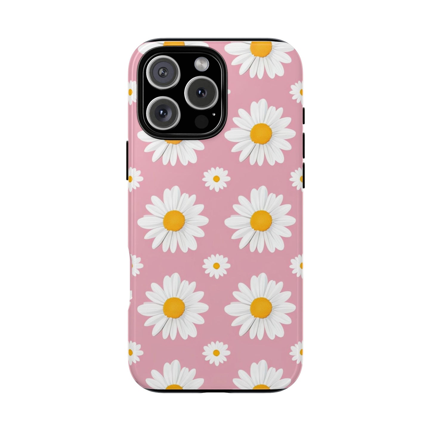 Daisy Phone Case | Floral Design, Tough Protection, Pink Flower Pattern, Gift for Her, Spring Aesthetic, iPhone Case