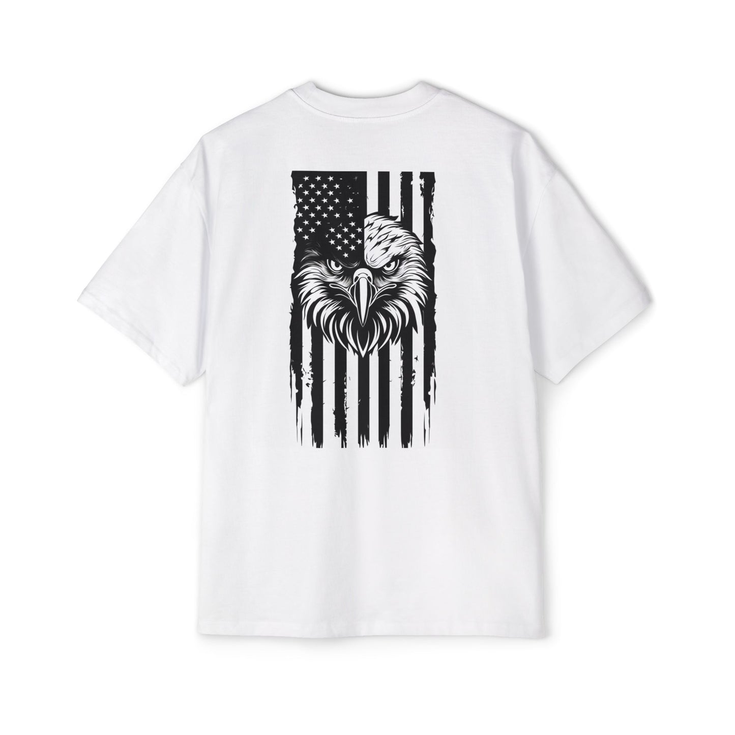 Bold American Eagle Tee for Men, Patriotic Oversized Shirt, Casual Wear, Gift for Dad, Independence Day Apparel, Freedom Outfit