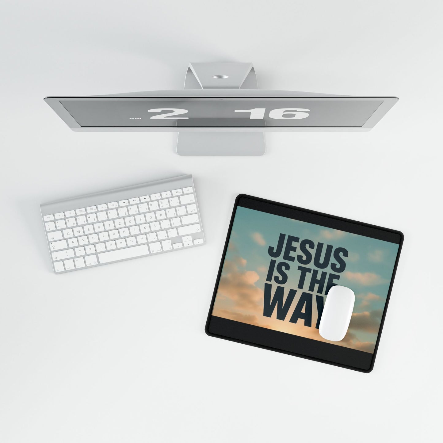 Religious Desk Mat, Christian Desk Pad, Jesus is the Way Mouse Pad, Bible Study Gift, Religious Office Decor