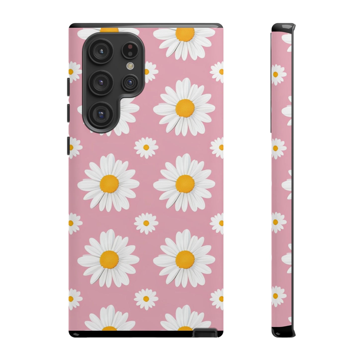Daisy Phone Case | Floral Design, Tough Protection, Pink Flower Pattern, Gift for Her, Spring Aesthetic, iPhone Case