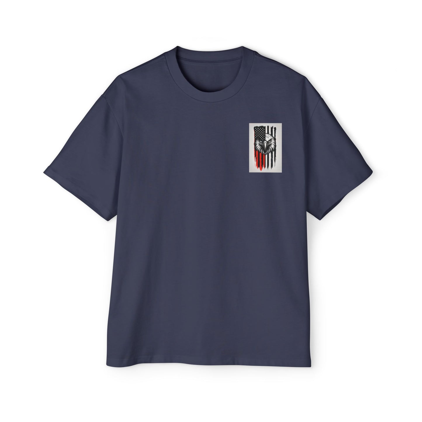 Bold American Eagle Tee for Men, Patriotic Oversized Shirt, Casual Wear, Gift for Dad, Independence Day Apparel, Freedom Outfit