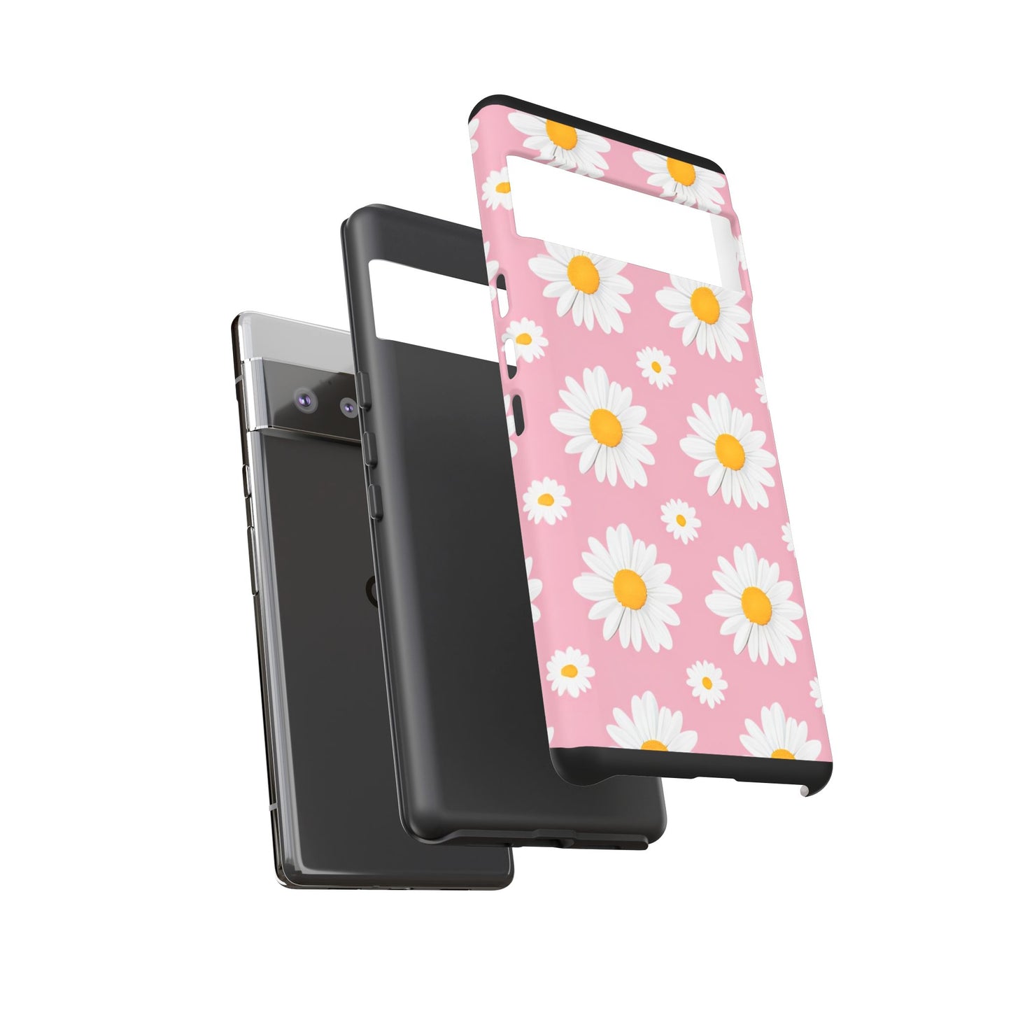 Daisy Phone Case | Floral Design, Tough Protection, Pink Flower Pattern, Gift for Her, Spring Aesthetic, iPhone Case
