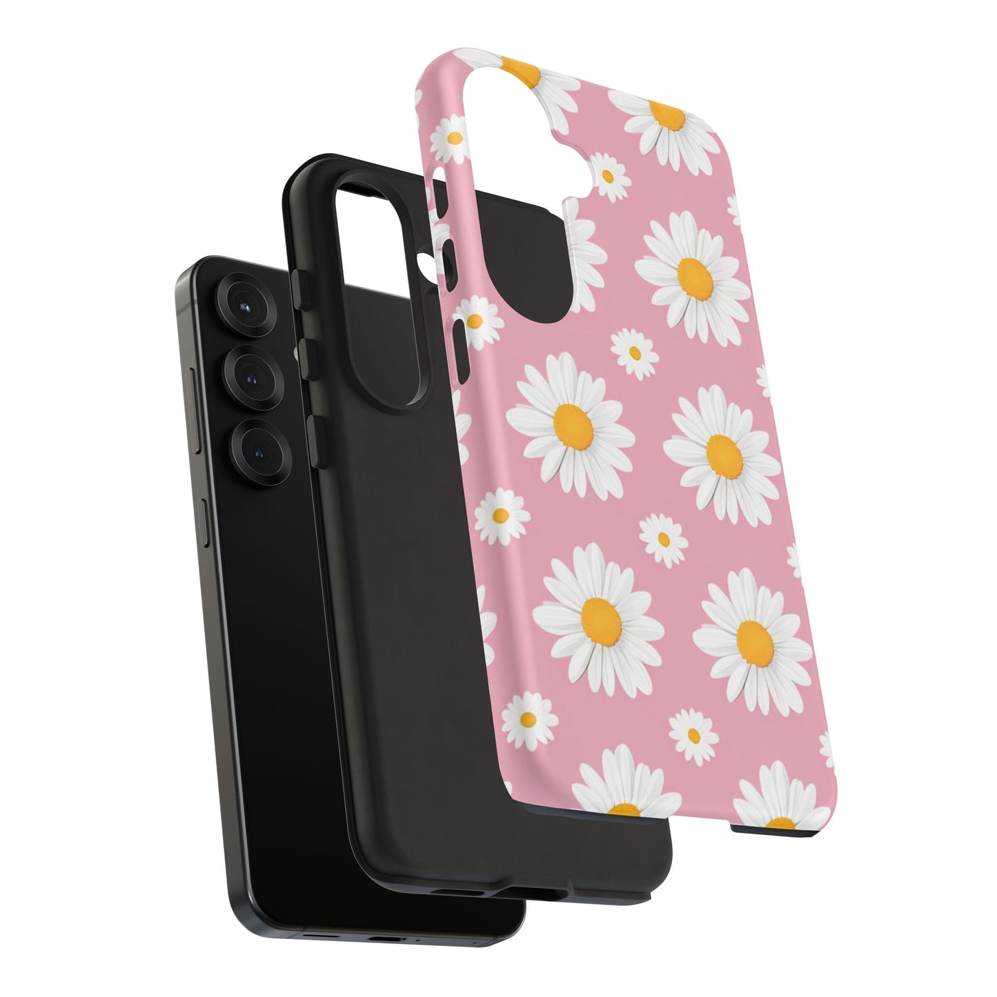 Daisy Phone Case | Floral Design, Tough Protection, Pink Flower Pattern, Gift for Her, Spring Aesthetic, iPhone Case