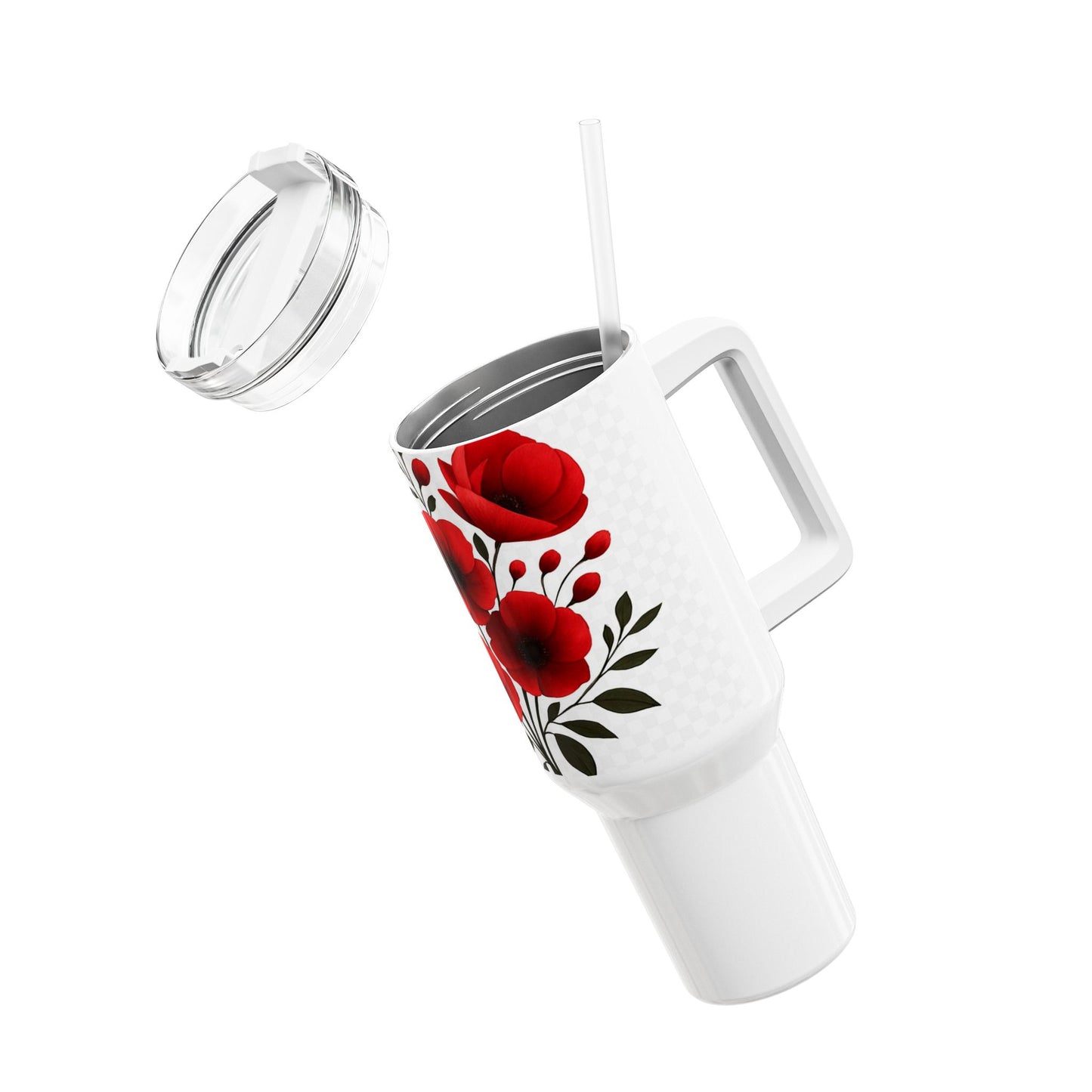 Floral Poppy Tumbler, 40oz Travel Mug for Coffee, Insulated Drinkware, Perfect for Holidays, Gift for Flower Lovers, Eco-Friendly [...]