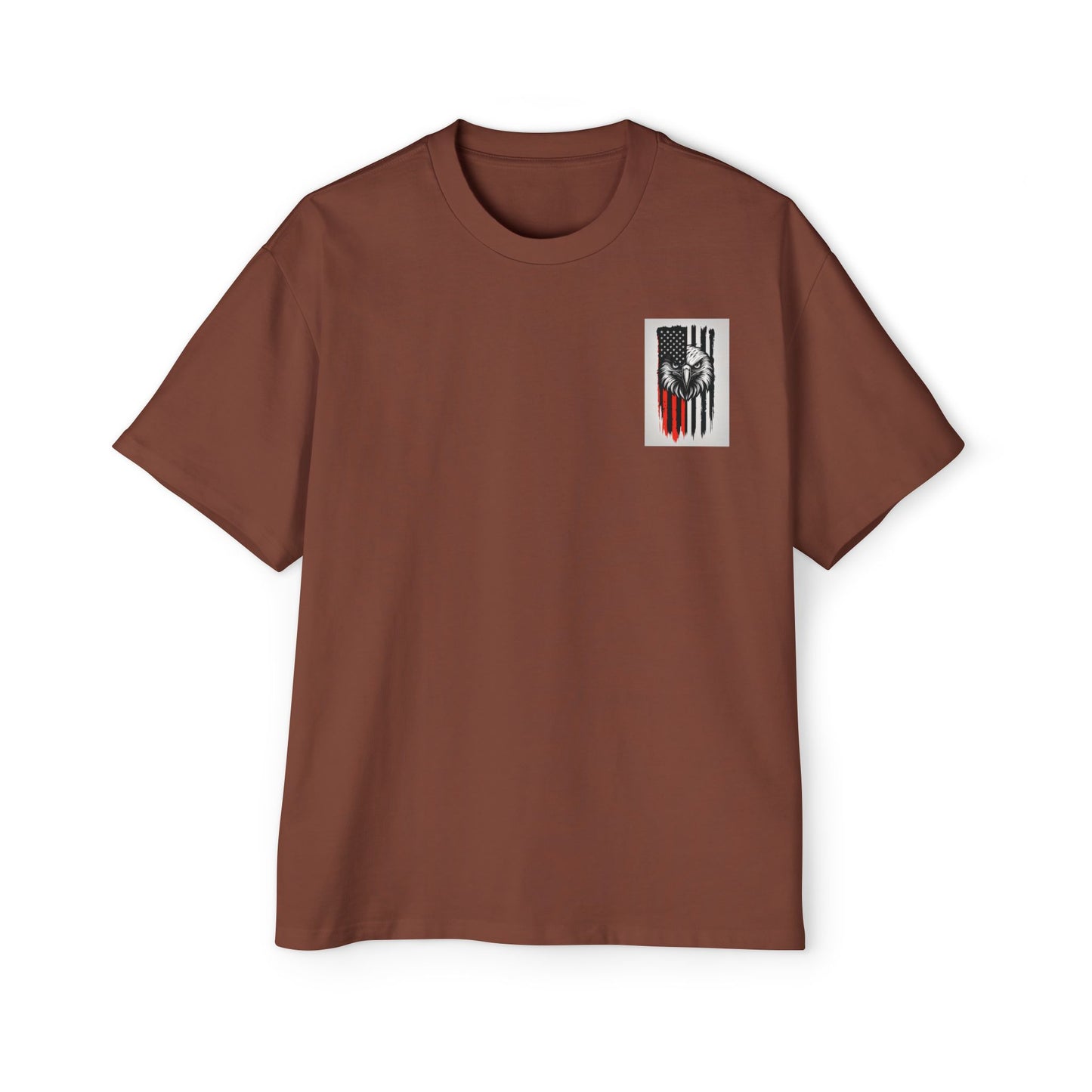 Bold American Eagle Tee for Men, Patriotic Oversized Shirt, Casual Wear, Gift for Dad, Independence Day Apparel, Freedom Outfit
