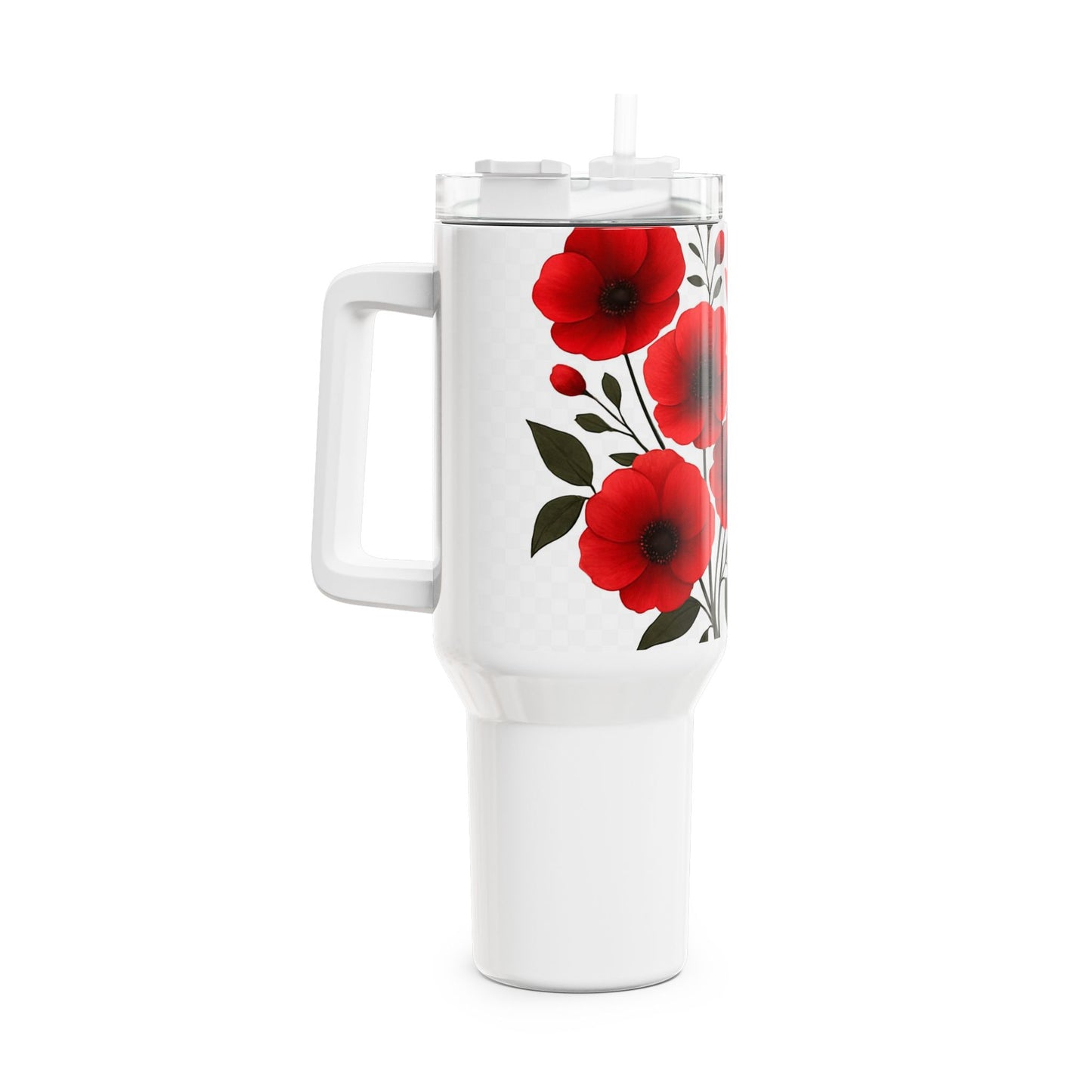 Floral Poppy Tumbler, 40oz Travel Mug for Coffee, Insulated Drinkware, Perfect for Holidays, Gift for Flower Lovers, Eco-Friendly [...]