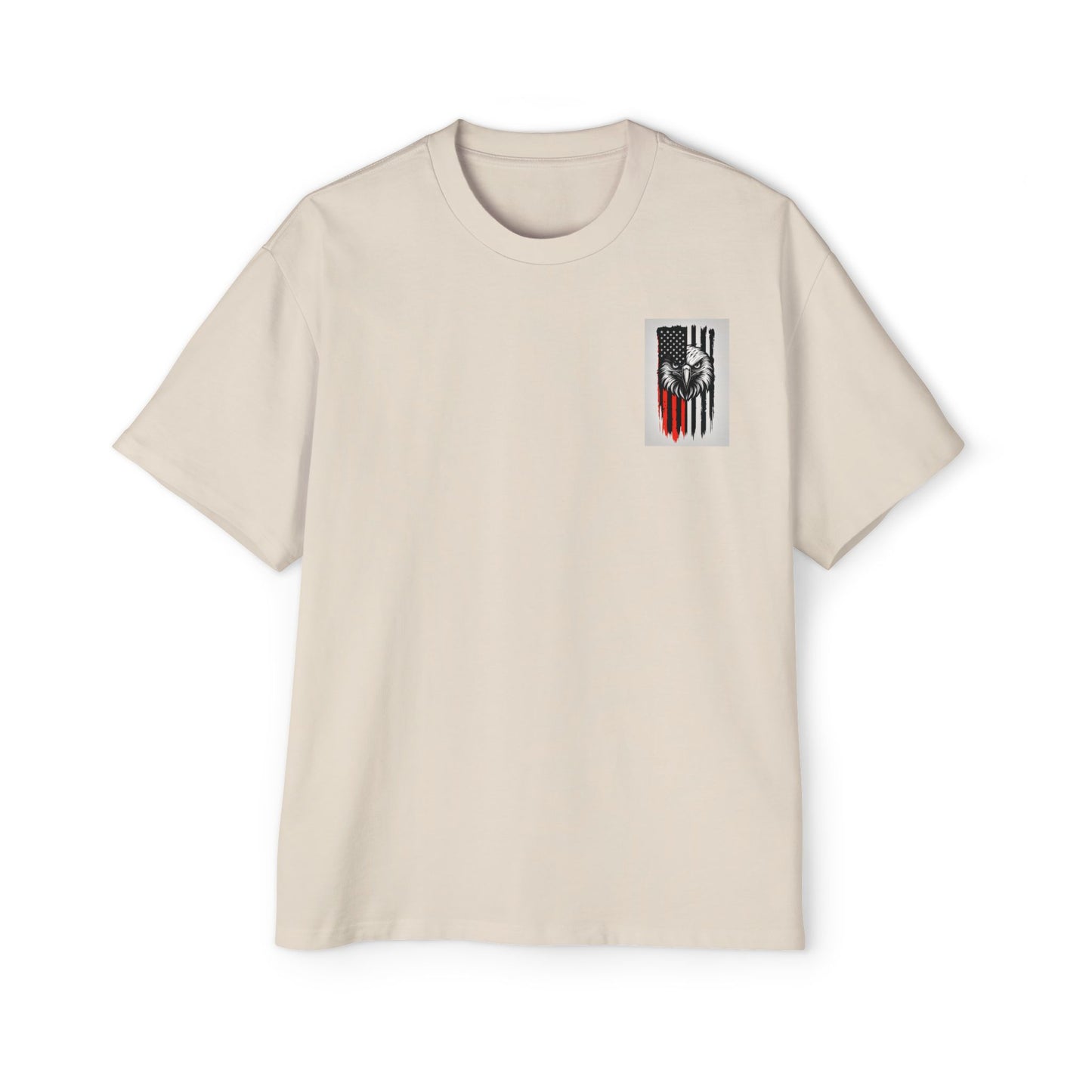 Bold American Eagle Tee for Men, Patriotic Oversized Shirt, Casual Wear, Gift for Dad, Independence Day Apparel, Freedom Outfit
