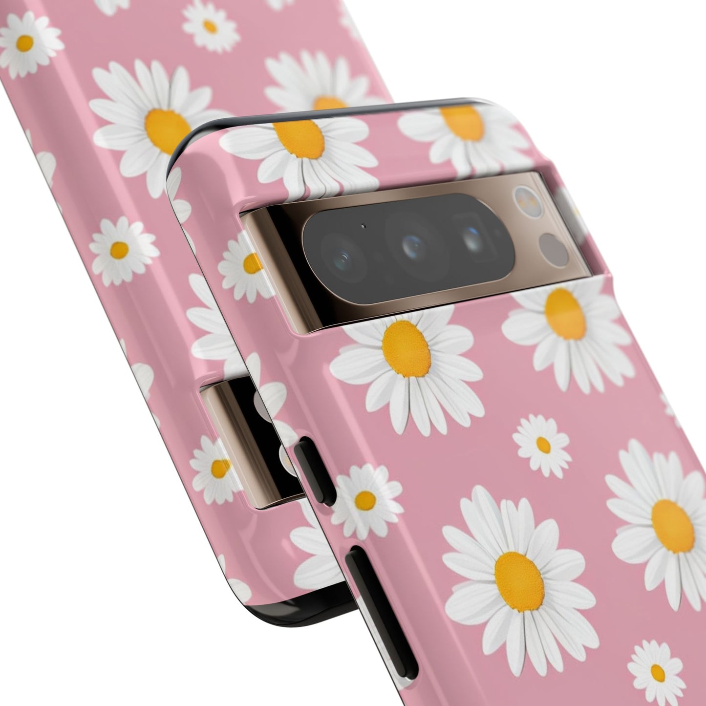 Daisy Phone Case | Floral Design, Tough Protection, Pink Flower Pattern, Gift for Her, Spring Aesthetic, iPhone Case