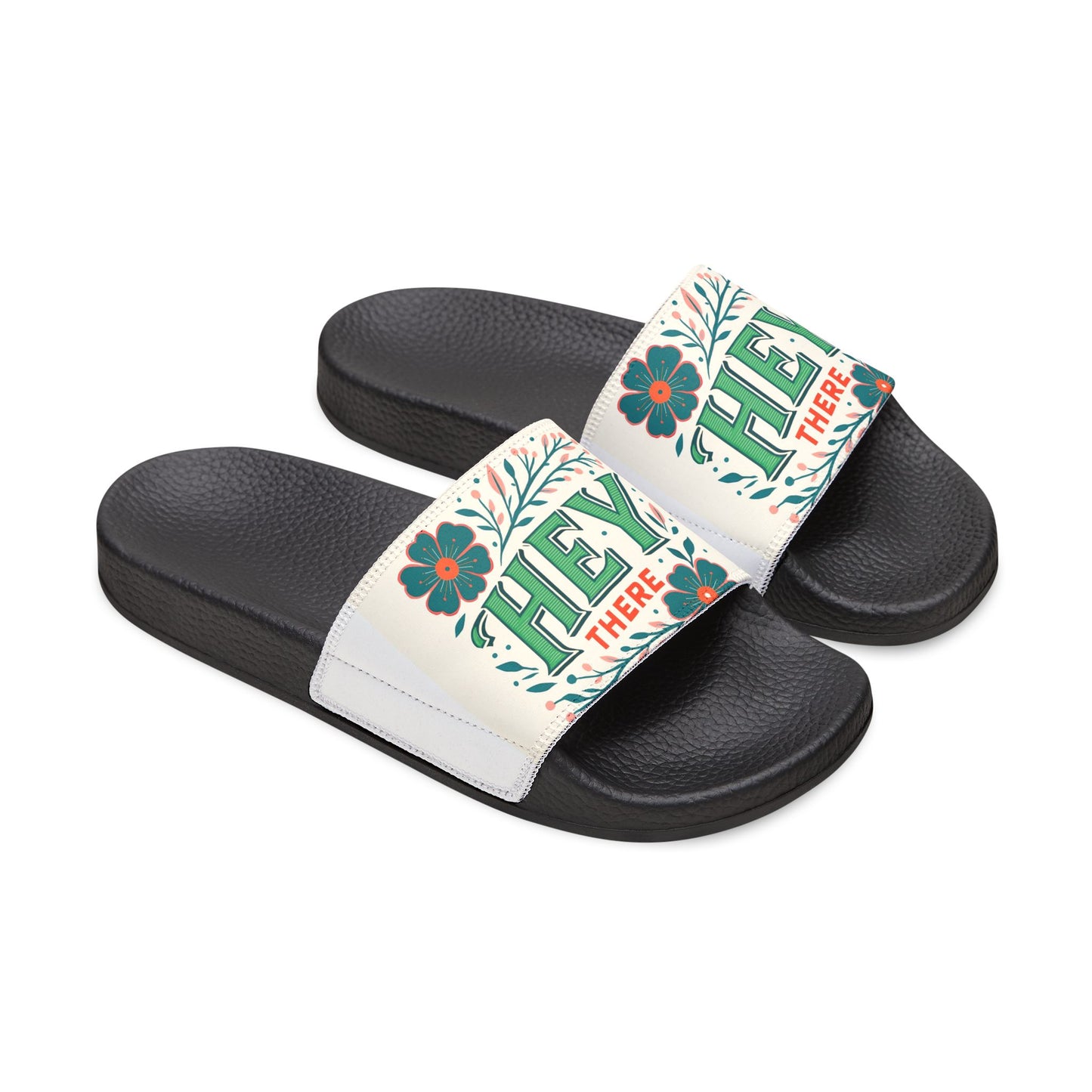Fun Floral Women's Removable-Strap Sandals | Casual Summer Footwear, Spring Break Sandals, Vacation Slippers, Beachwear, Unique Gift