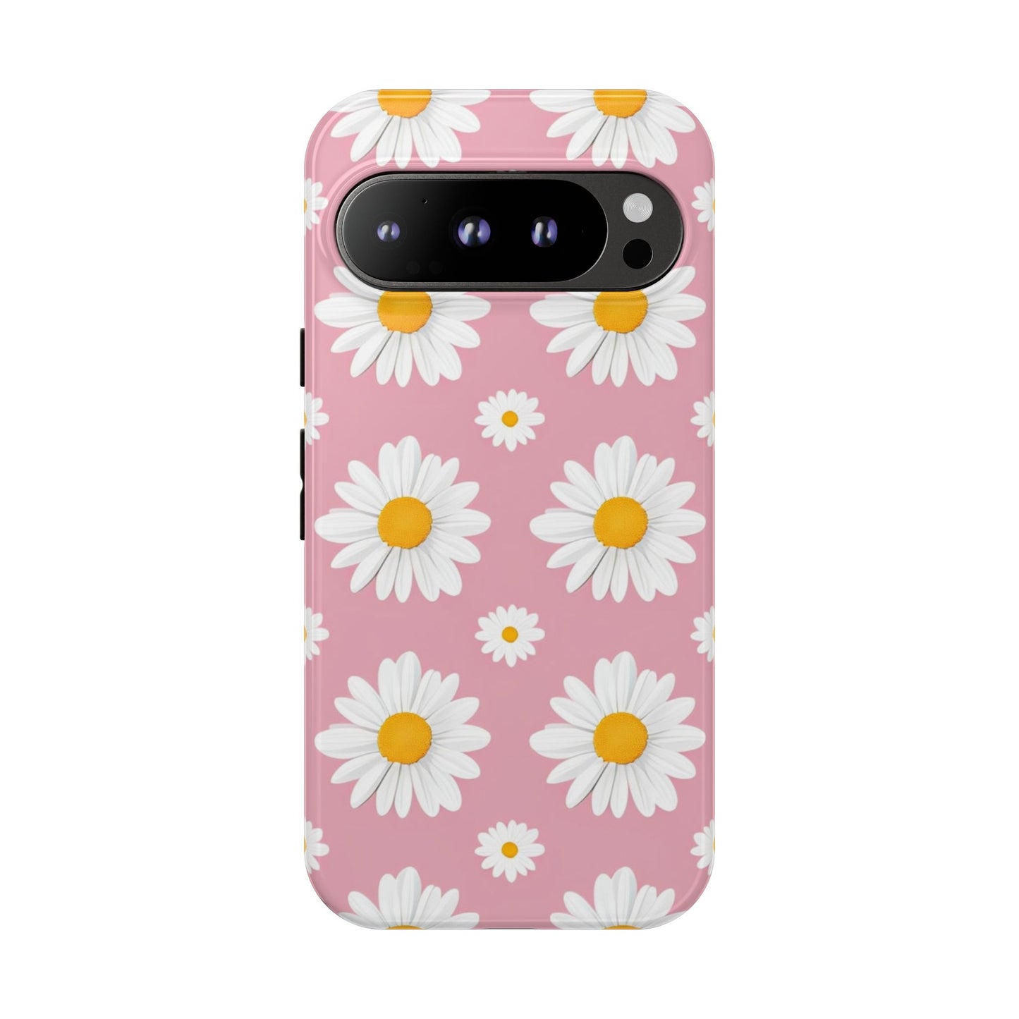 Daisy Phone Case | Floral Design, Tough Protection, Pink Flower Pattern, Gift for Her, Spring Aesthetic, iPhone Case