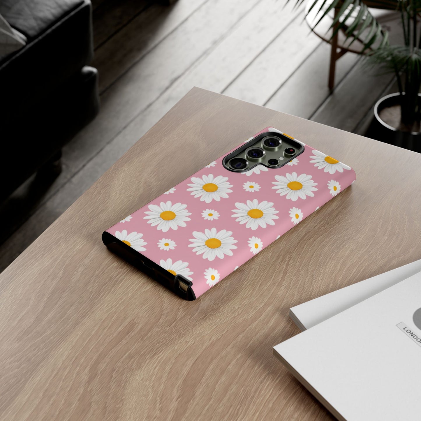 Daisy Phone Case | Floral Design, Tough Protection, Pink Flower Pattern, Gift for Her, Spring Aesthetic, iPhone Case