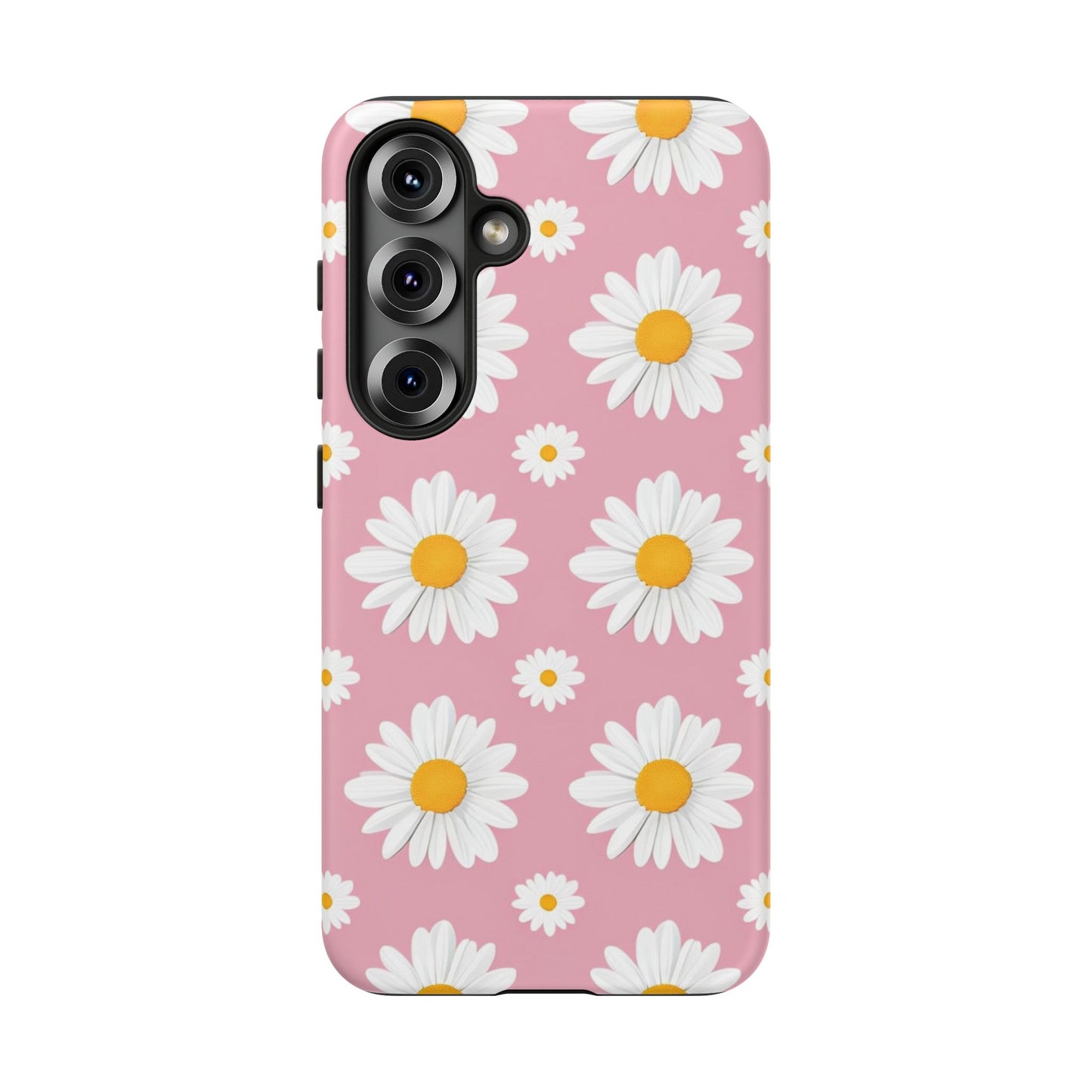 Daisy Phone Case | Floral Design, Tough Protection, Pink Flower Pattern, Gift for Her, Spring Aesthetic, iPhone Case